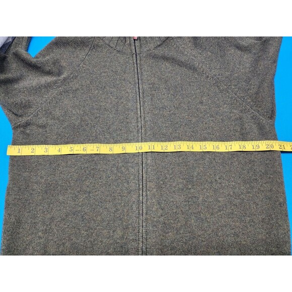 Peter Geeson Olive Wool Sweater M | Made in Italy Argyle Elbow Patch Knit - Picture 6 of 6